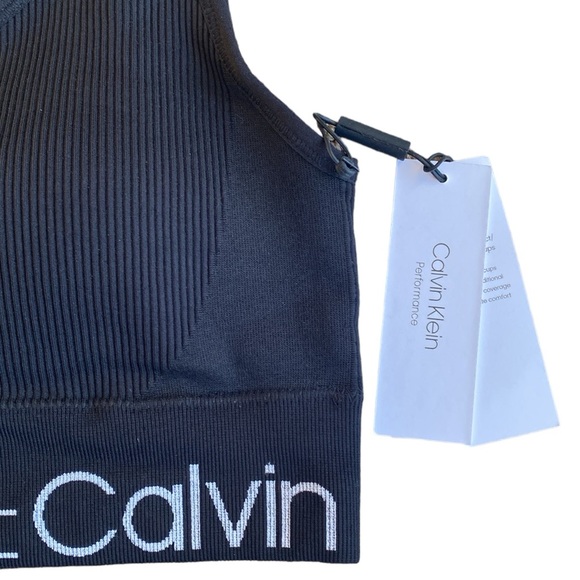 NWT Calvin Klein Performance Women’s Impact Sports Bra with Removable Cups - Picture 6 of 13